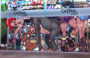 Buying petrol is tedious but at least this window makes me laugh. 