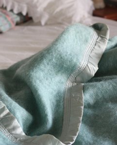 Mohair blankets are so soft and light.